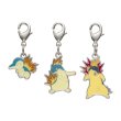 Photo1: Pokemon Center 2022 Metal Charm # 155 156 157 Cyndaquil Quilava Typhlosion (1)