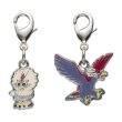 Photo1: Pokemon Center 2022 Metal Charm # 627 628 Rufflet Braviary (1)