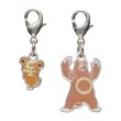 Photo1: Pokemon Center 2022 Metal Charm # 216 217 Teddiursa Ursaring (1)