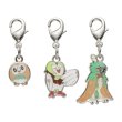 Photo1: Pokemon Center 2022 Metal Charm # 722 723 724 Rowlet Dartrix Decidueye (1)