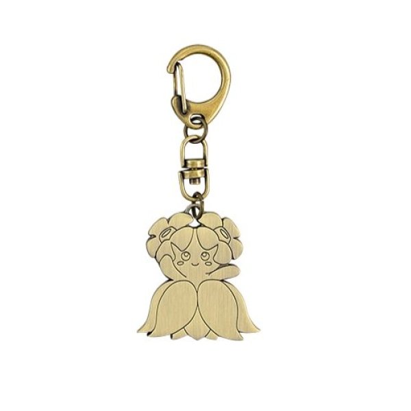 Photo1: Pokemon Center 2022 Pokemon Fairy Tale Metal Key chain Bellossom ver. (1)