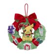 Photo1: Pokemon Center 2022 Christmas Toy Factory Plush doll Pikachu wreath (1)