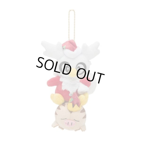 Photo1: Pokemon Center 2022 Christmas Toy Factory Plush Mascot Key Chain Delibird Swinub (1)