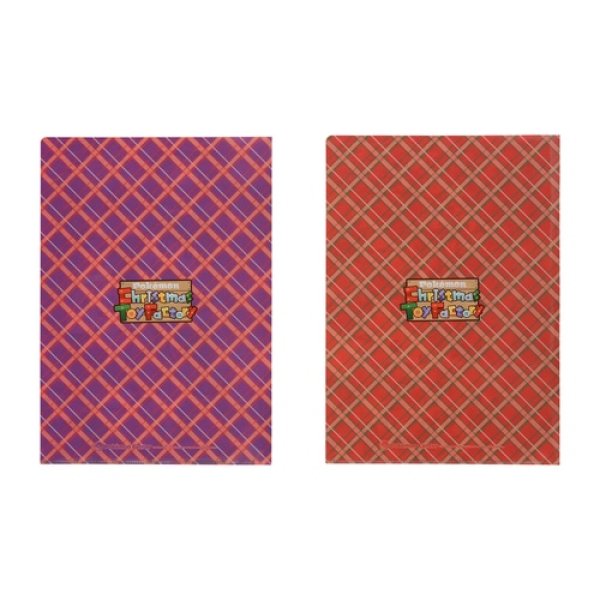 Photo2: Pokemon Center 2022 Christmas Toy Factory A4 Size Clear File Folder 2pc (2)