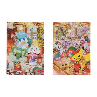 Pokemon Center 2023 Paldea's Christmas Market A4 Size Clear