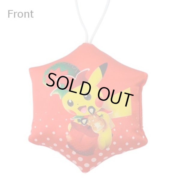 Photo1: Pokemon Center 2022 Christmas Toy Factory Ornament Plush charm Pikachu Braixen ver. (1)