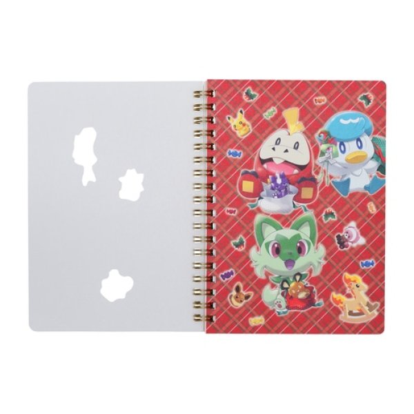 Photo4: Pokemon Center 2022 Christmas Toy Factory B6 Size Spiral Notebook (4)