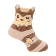 Photo2: Pokemon Center 2022 Socks for Women 23 - 25 cm 1 Pair Middle Furret (2)