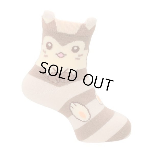 Photo2: Pokemon Center 2022 Socks for Women 23 - 25 cm 1 Pair Middle Furret (2)