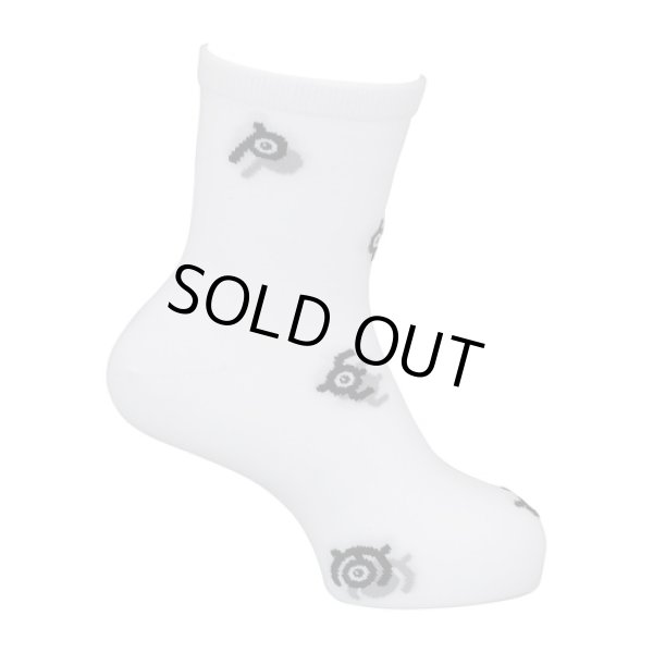 Photo2: Pokemon Center 2022 Socks for Women 23 - 25 cm 1 Pair Middle Unown (2)