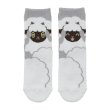 Photo1: Pokemon Center 2022 Socks for Women 23 - 25 cm 1 Pair Middle Fluffy MOKOMOKO Wooloo (1)