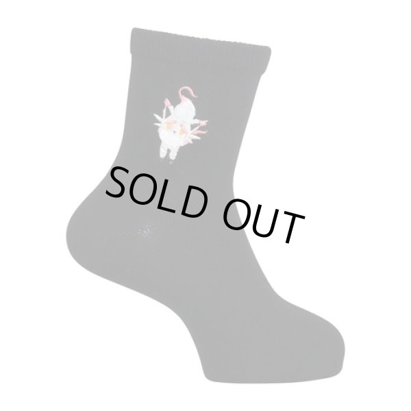 Photo3: Pokemon Center 2022 Socks for Women 23 - 25 cm 1 Pair Middle Hisuian Zorua (3)