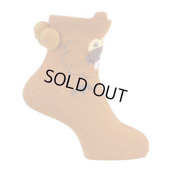 Photo3: Pokemon Center 2022 Socks for Women 23 - 25 cm 1 Pair Middle PONPON Bidoof (3)