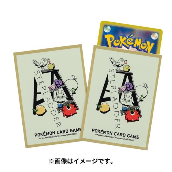 Photo1: Pokemon Center Original Card Game Sleeve STEPLADDER 64 sleeves (1)