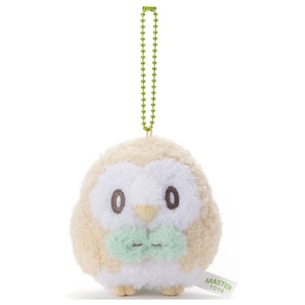 Photo1: Pokemon 2022 Peaceful Place Poke-Peace Plush Mascot Key Chain Rowlet (1)