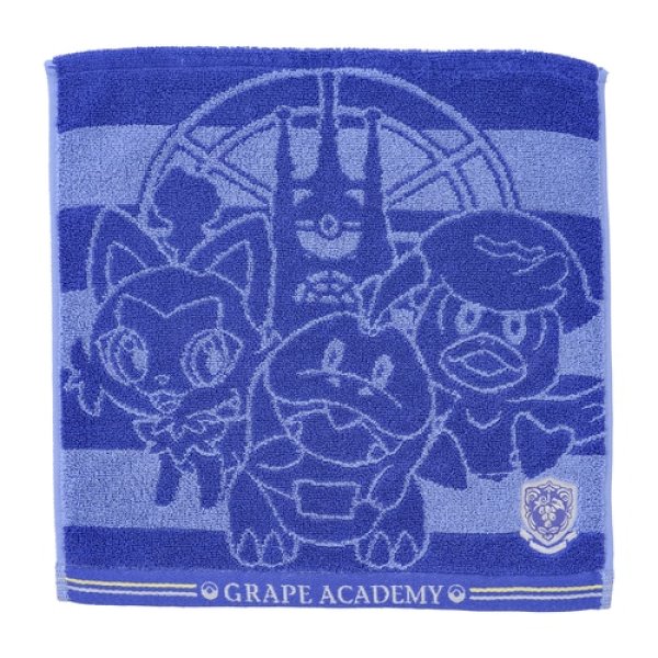 Photo1: Pokemon Center 2022 Scarlet Violet Hand towel Handkerchief GRAPE ACADEMY (1)