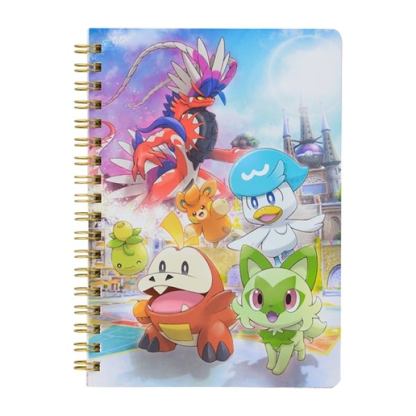 Photo1: Pokemon Center 2022 Scarlet Violet B6 Size Spiral Notebook Scarlet ver. (1)