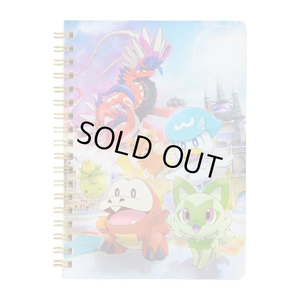 Photo1: Pokemon Center 2022 Scarlet Violet B6 Size Spiral Notebook Scarlet ver. (1)