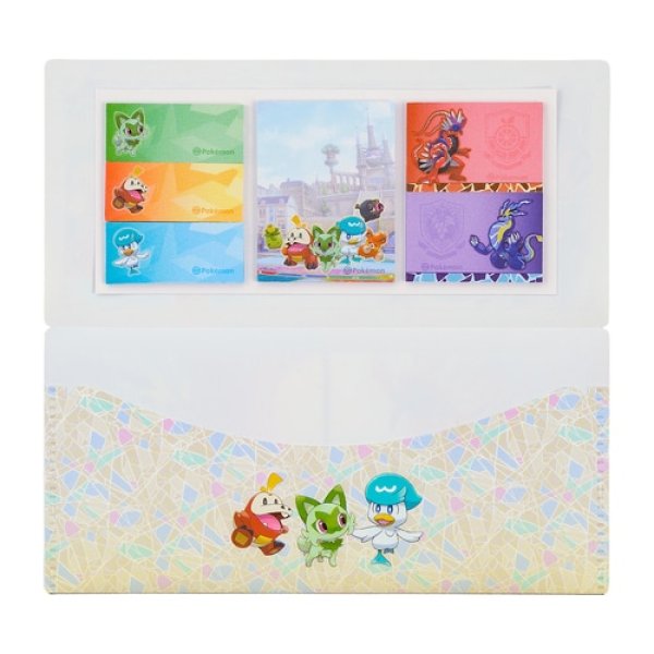 Photo3: Pokemon Center 2022 Scarlet Violet Sticky note with case (3)