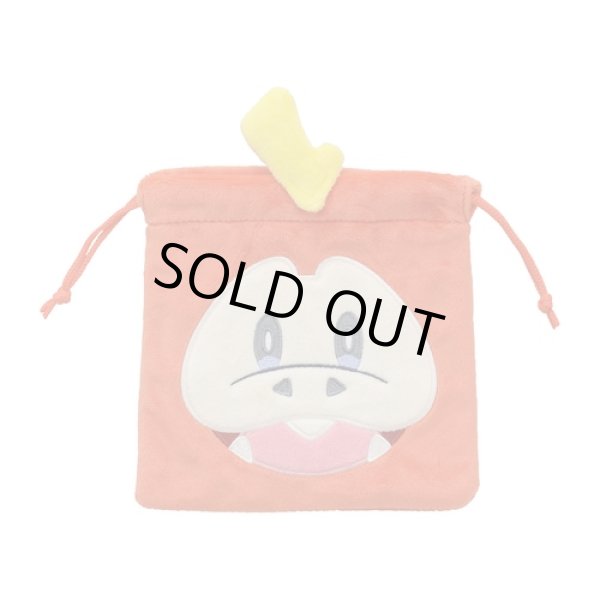 Photo1: Pokemon Center 2022 Scarlet Violet Drawstring Pouch Bag Fuecoco (1)