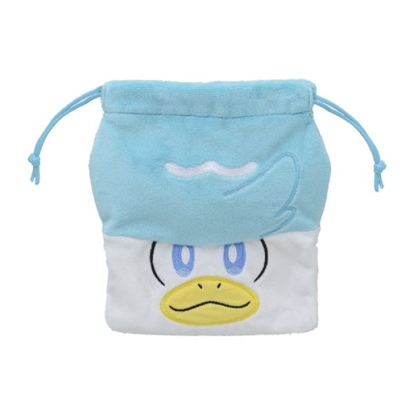 Photo1: Pokemon Center 2022 Scarlet Violet Drawstring Pouch Bag Quaxly (1)