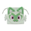 Photo1: Pokemon Center 2022 Scarlet Violet Drawstring Pouch Bag Sprigatito (1)