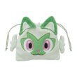 Photo3: Pokemon Center 2022 Scarlet Violet Drawstring Pouch Bag Sprigatito (3)