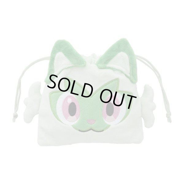 Photo3: Pokemon Center 2022 Scarlet Violet Drawstring Pouch Bag Sprigatito (3)
