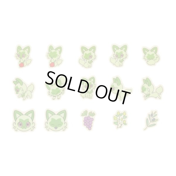 Photo2: Pokemon Center 2022 Scarlet Violet Assorted Mini Sticker set Sprigatito (2)