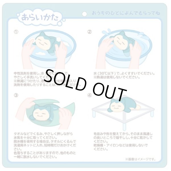 Photo4: Pokemon Center 2022 Washable Plush doll Snorlax (4)