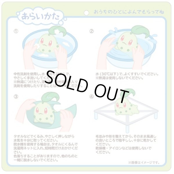 Photo4: Pokemon Center 2022 Washable Plush doll Chikorita (4)