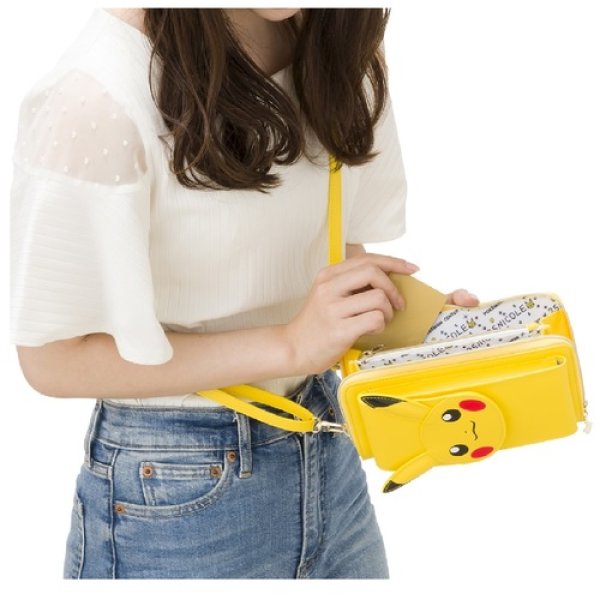 Photo9: Pokemon Center 2022 25NICOLE Smartphone shoulder with Wallet Pikachu (9)