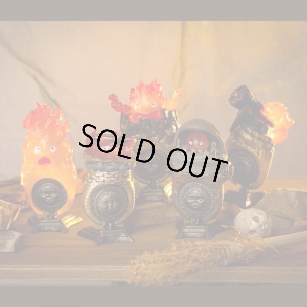 Photo5: Studio Ghibli Howl's Moving Castle Figure Ring KAZARING Calcifer Complete set 6 Figures (5)