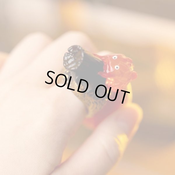 Photo12: Studio Ghibli Howl's Moving Castle Figure Ring KAZARING Calcifer Complete set 6 Figures (12)