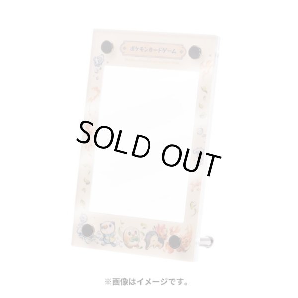 Photo1: Pokemon Center Original Pokemon Card Display Frame Rowlet Cyndaquil Oshawot ver. (1)