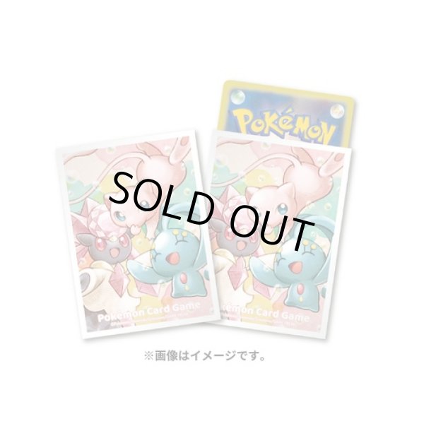 Photo1: Pokemon Center Original Card Game Sleeve Mew Manaphy Diancie 64 sleeves (1)