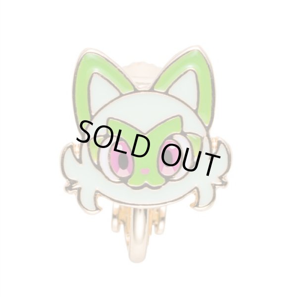 Photo1: Pokemon Center 2023 Pokemon Face Earrings - Clips Earrings ver. #21 Sprigatito 1 pc (1)