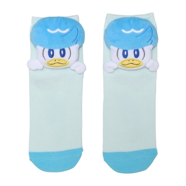 Photo1: Pokemon Center 2023 Plush Socks for Women 23 - 25 cm 1 Pair Quaxly (1)