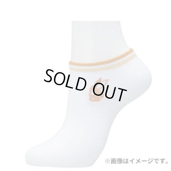 Photo2: Pokemon Center 2023 Socks for Women 23 - 25 cm 1 Pair Short Line Eevee (2)