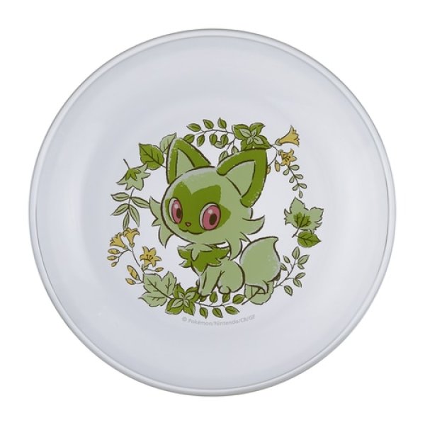 Photo1: Pokemon Center 2023 Nya Nya! Sprigatito! Glass Plate (1)