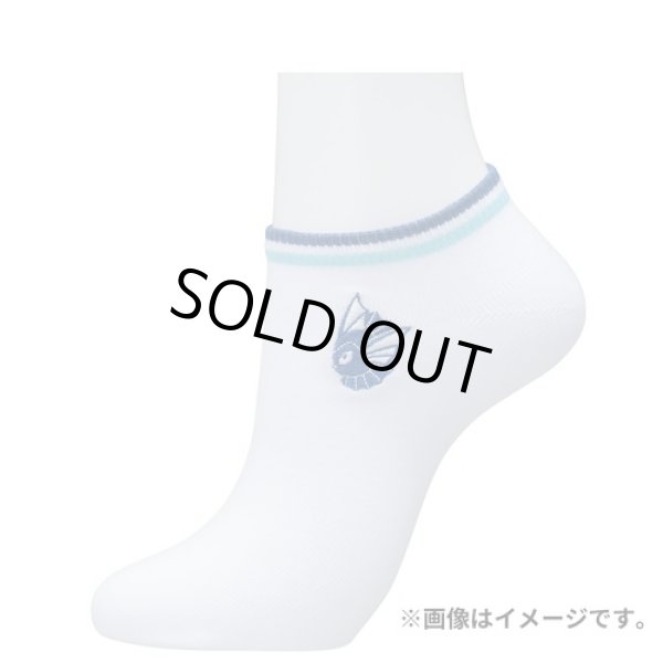 Photo2: Pokemon Center 2023 Socks for Women 23 - 25 cm 1 Pair Short Line Vaporeon (2)