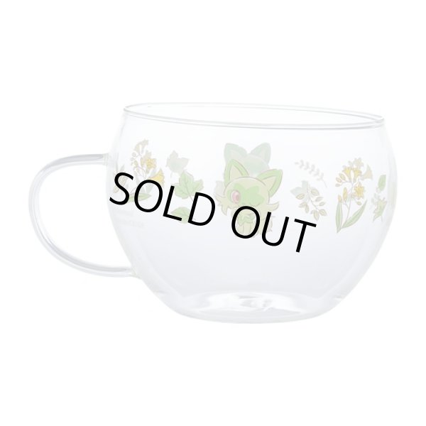 Photo2: Pokemon Center 2023 Nya Nya! Sprigatito! Glass Cup and Saucer (2)