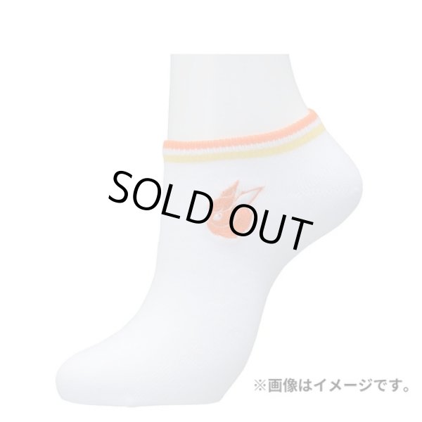 Photo2: Pokemon Center 2023 Socks for Women 23 - 25 cm 1 Pair Short Line Flareon (2)