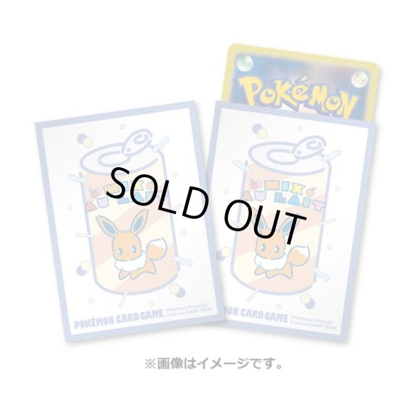 Photo1: Pokemon Center Original Card Game Sleeve MIX AU LAIT Eevee 64 sleeves (1)
