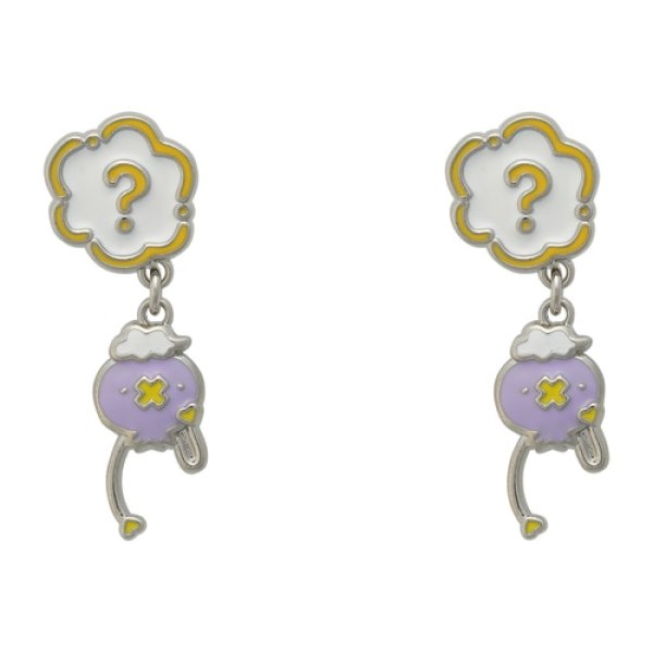 Photo1: Pokemon Center 2023 DOWASURE Amnesia Drifloon Pierced Earrings ver. (1)