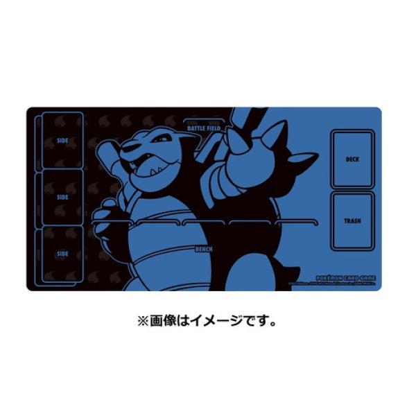 Photo1: Pokemon Center Original Card Game Rubber play mat Blastoise (1)