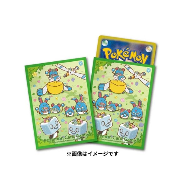 Photo1: Pokemon Center Original Card Game Sleeve Flower Crown and Marils 64 sleeves (1)