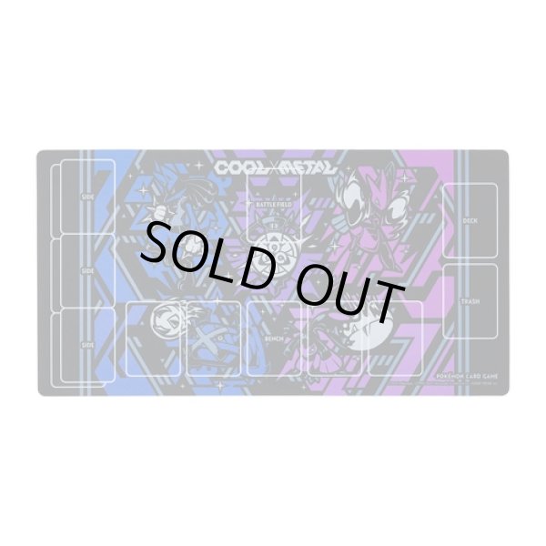 Photo1: Pokemon Center Original Card Game Rubber play mat COOL x METAL (1)