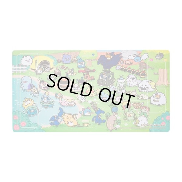 Photo1: Pokemon Center Original Card Game Rubber play mat Pokemon Yurutto (1)