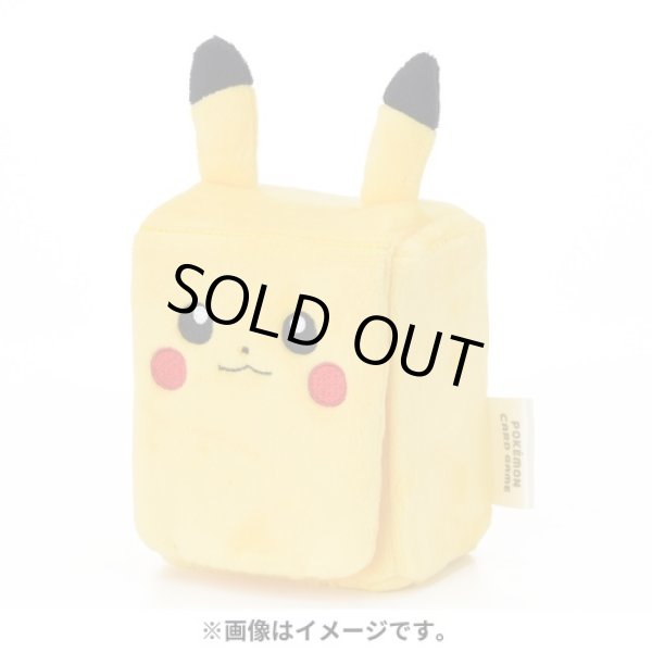 Photo1: Pokemon Center Original Card Game Plush Flip deck case Pikachu (1)